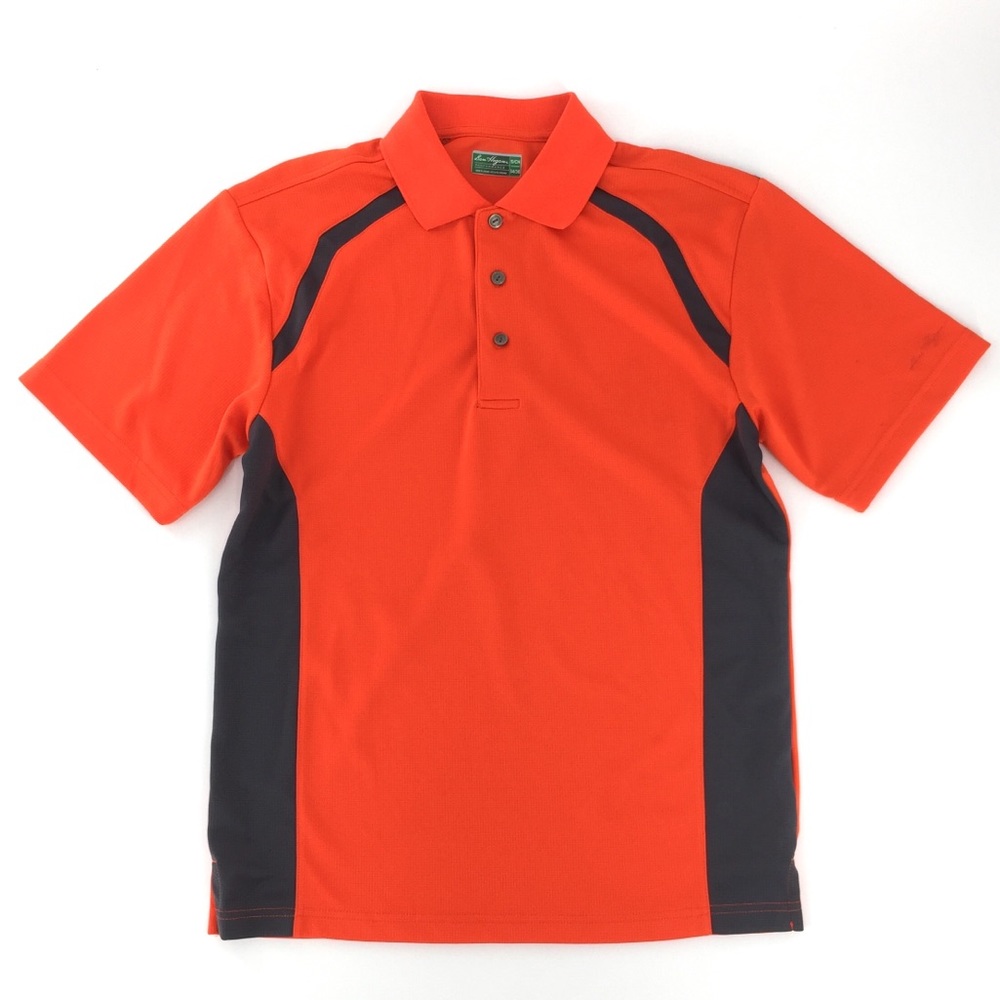 Ben Hogan Red Orange Performance Golf Shirt Colorblock size S short sleeve
